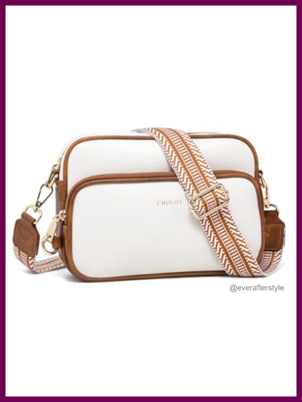Small Crossbody Purse PU Leather Adjustable Guitar Strap Travel Bag